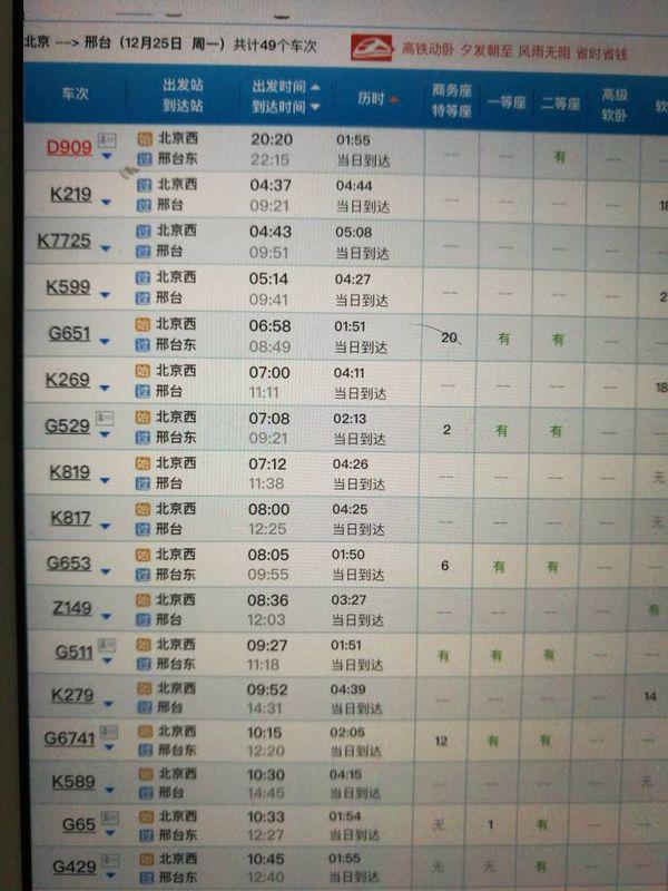 北京至宣化火车时刻表最新详解